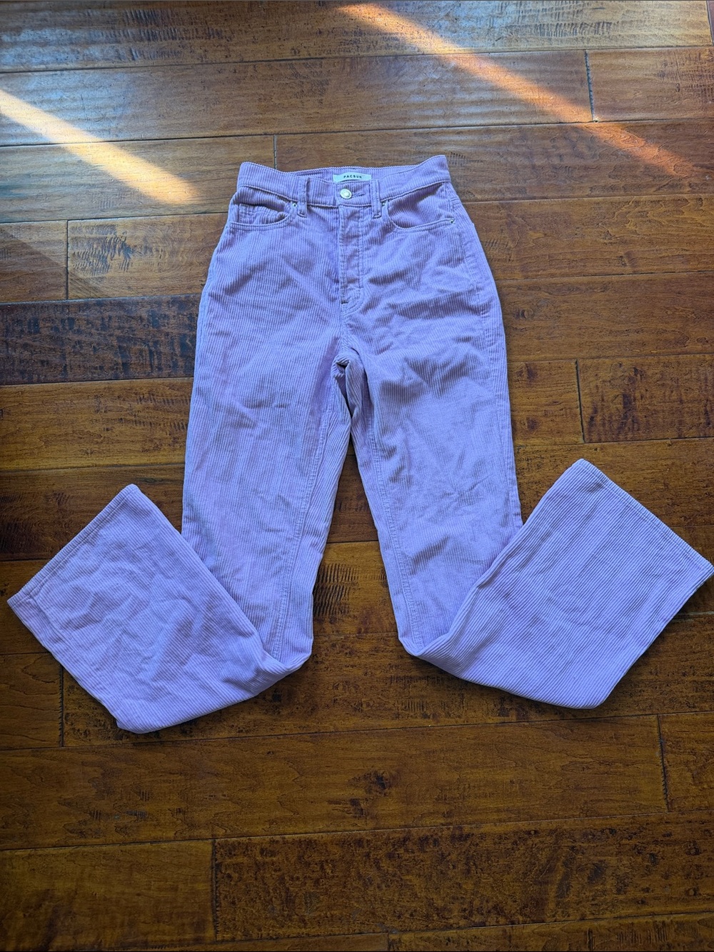 PacSun Lavender High-Rise Corduroy Wide Leg Jeans